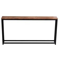 Konsola industrialna, drewniany blat - SK8