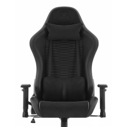 FOTEL GAMINGOWY Biurowy Obrot Hell's Chair HC- 2000 Black Ekoskóra+ Tkanina
