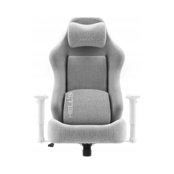 Fotel gamingowy HELL'S CHAIR HC- 1009 White- Gray tkanina szary