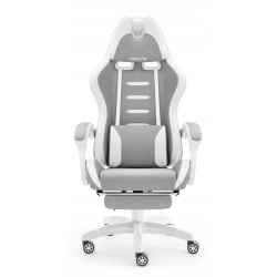 Fotel gamingowy HELL'S CHAIR HC- 1039 2.0 Grey- White tkanina