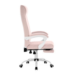 Fotel gamingowy HELL'S CHAIR HC- 1030 Różowy tkanina