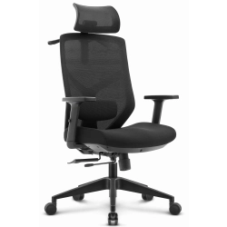 Fotel biurowy ergonomiczny obrot. Hell's Chair HC-1052 Plus czarny tkanina