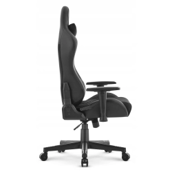 FOTEL GAMINGOWY Biurowy Obrot Hell's Chair HC- 2000 Black Ekoskóra+ Tkanina