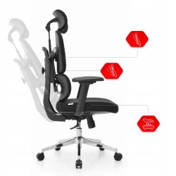 Fotel obrotowy HELL'S CHAIR czarny