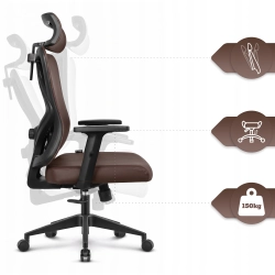 Fotel obrotowy HELL'S CHAIR brązowy