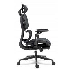 Fotel biurowy ergonomiczny obrotowy Hell's Chair HC-1044 czarny tkanina
