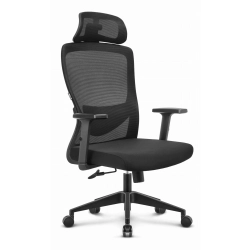 Fotel biurowy ergonomiczny obrotowy Hell's Chair HC- 1040 Czarny Tkanina