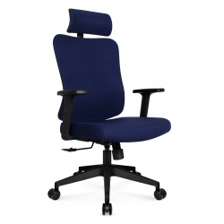 Fotel biurowy ergonomiczny obrotowy Hell's Chair HC-1041 Navy Tkanina