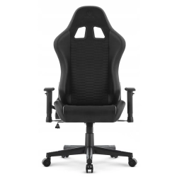 FOTEL GAMINGOWY Biurowy Obrot Hell's Chair HC- 2000 Black Ekoskóra+ Tkanina