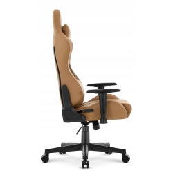 FOTEL GAMINGOWY Biurowy Obrotowy Hell's Chair HC- 2000 Brown Ekoskóra