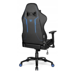 FOTEL GAMINGOWY Biurowy Obrotowy Hell's Chair HC- 1013 Black Blue Ekoskóra