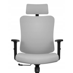 Fotel biurowy ergonomiczny obrotowy Hell's Chair HC-1041 Szary Tkanina