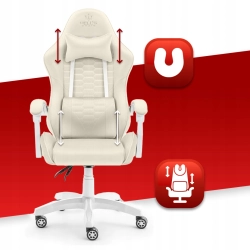 Fotel gamingowy Hell's Chair HC-1000 beżowy tkanina