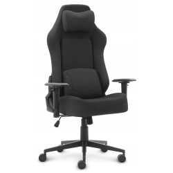Fotel gamingowy biurowy obrotowy Hell's Chair HC-1009 czarny tkanina