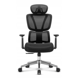 Fotel biurowy ergonomiczny obrotowy Hell's Chair HC- 1043 Czarny Tkanina