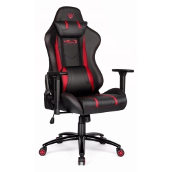 FOTEL GAMINGOWY Biurowy Obrotowy Hell's Chair HC- 1013 Black- Red