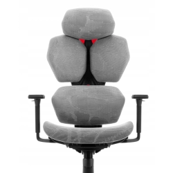 Fotel biurowy ergonomiczny obrotowy Hell's Chair HC-1010 szary tkanina