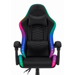 Fotel gamingowy HELL'S CHAIR HC- 1000 Black Tkanina LED RGB tkanina czarny