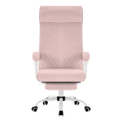 Fotel gamingowy HELL'S CHAIR HC- 1030 Różowy tkanina