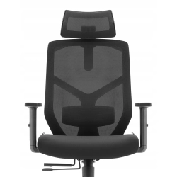 Fotel biurowy ergonomiczny obrotowy Hell's Chair HC-1052 czarny tkanina