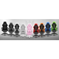 Fotel gamingowy HELL'S CHAIR HC- 1039 2.0 Grey- White tkanina
