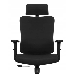Fotel biurowy ergonomiczny obrotowy Hell's Chair HC-1041 Czarny Tkanina