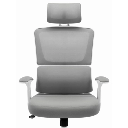 Fotel biurowy ergonomiczny obrotowy Hell's Chair HC- 1011 GREY Szary Biały