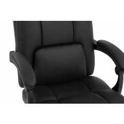 Fotel biurowy obrotowy Hell's Chair HC- 1032 Black Czarny Ekoskóra