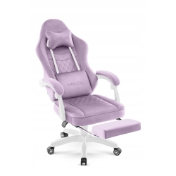 Fotel gamingowy HELL'S CHAIR HC- 1015 Fioletowy tkanina