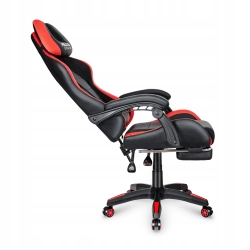 Fotel gamingowy HELL'S CHAIR HC- 1039 RED skóra sztuczna czarno-czerwony