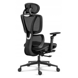 Fotel biurowy ergonomiczny obrotowy Hell's Chair HC-1044 czarny tkanina
