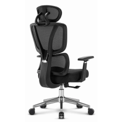 Fotel biurowy ergonomiczny obrotowy Hell's Chair HC- 1043 Czarny Tkanina
