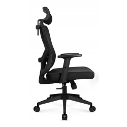 Fotel biurowy ergonomiczny obrotowy Hell's Chair HC-1041 Czarny Tkanina
