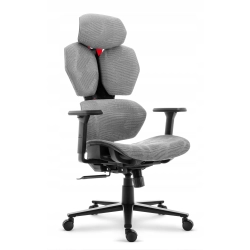 Fotel biurowy ergonomiczny obrotowy Hell's Chair HC-1010 szary tkanina