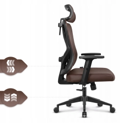Fotel obrotowy HELL'S CHAIR brązowy