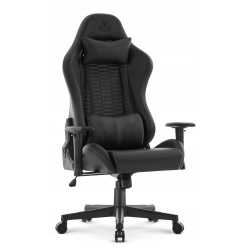 FOTEL GAMINGOWY Biurowy Obrotowy Hell's Chair HC- 2000 Black Ekoskóra