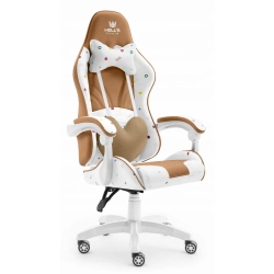 Fotel Gamingowy Hell's Chair Rainbow 2.0 Beżowy Kolorowy