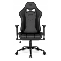 FOTEL GAMINGOWY Biurowy Obrotowy Hell's Chair HC- 1013 Black Ekoskóra Zamsz