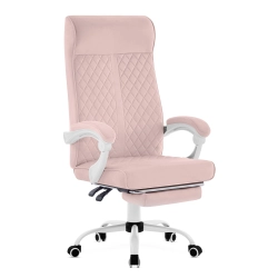 Fotel gamingowy HELL'S CHAIR HC- 1030 Różowy tkanina