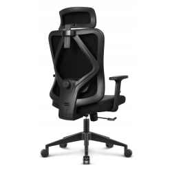 Fotel biurowy ergonomiczny Hell's Chair HC-1041 Czarny Ekoskóra Siliconowa