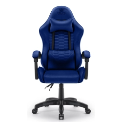 Fotel gamingowy HELL'S CHAIR HC- 1000 Granatowy tkanina