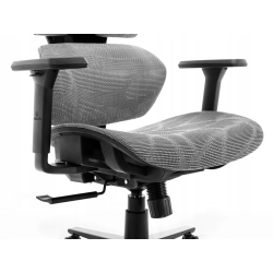Fotel biurowy ergonomiczny obrotowy Hell's Chair HC-1010 szary tkanina