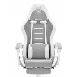 Fotel gamingowy HELL'S CHAIR HC- 1039 2.0 Grey- White tkanina