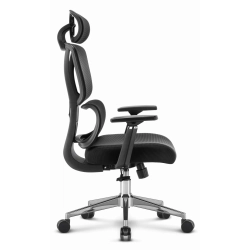 Fotel biurowy ergonomiczny obrotowy Hell's Chair HC- 1043 Czarny Tkanina