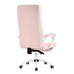 Fotel gamingowy HELL'S CHAIR HC- 1030 Różowy tkanina