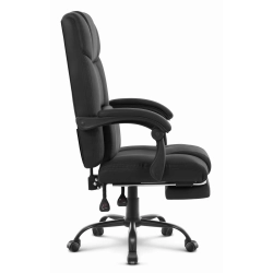 Fotel biurowy obrotowy Hell's Chair HC- 1032 Black Czarny Ekoskóra