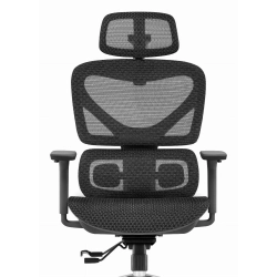 Fotel biurowy ergonomiczny obrotowy Hell's Chair HC- 1056 Czarny TKANINA