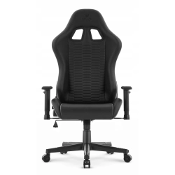 FOTEL GAMINGOWY Biurowy Obrotowy Hell's Chair HC- 2000 Black Ekoskóra
