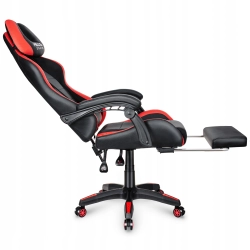 Fotel gamingowy HELL'S CHAIR HC- 1039 RED skóra sztuczna czarno-czerwony