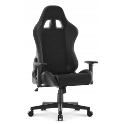 FOTEL GAMINGOWY Biurowy Obrot Hell's Chair HC- 2000 Black Ekoskóra+ Tkanina